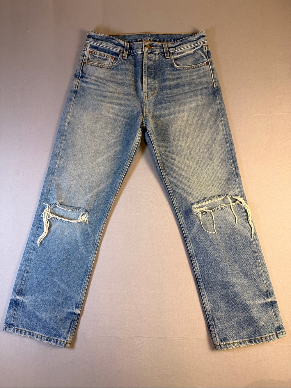 Gorgeous B SIDES Blue Jeans Size 27 Straight Leg